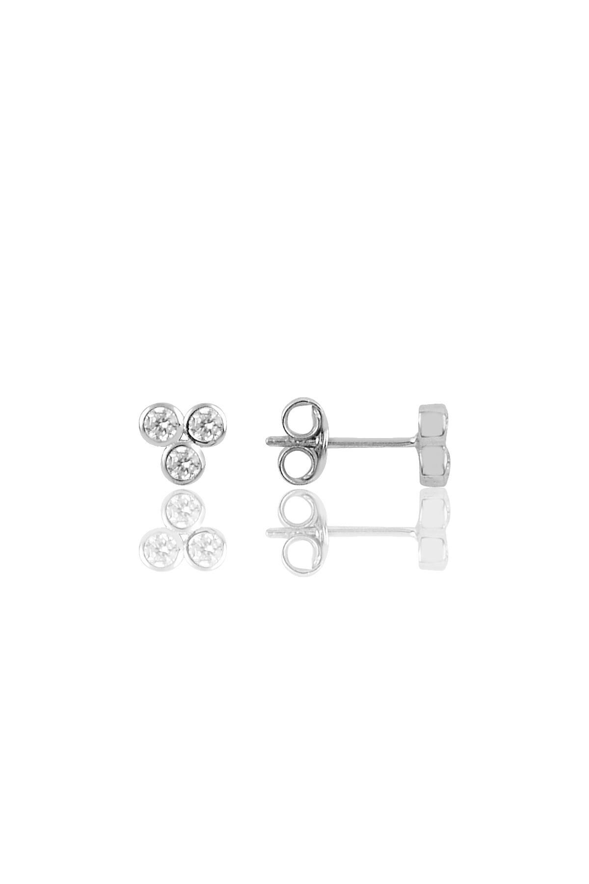 Gümüş mini tria küpe SGTL9880RODAJ