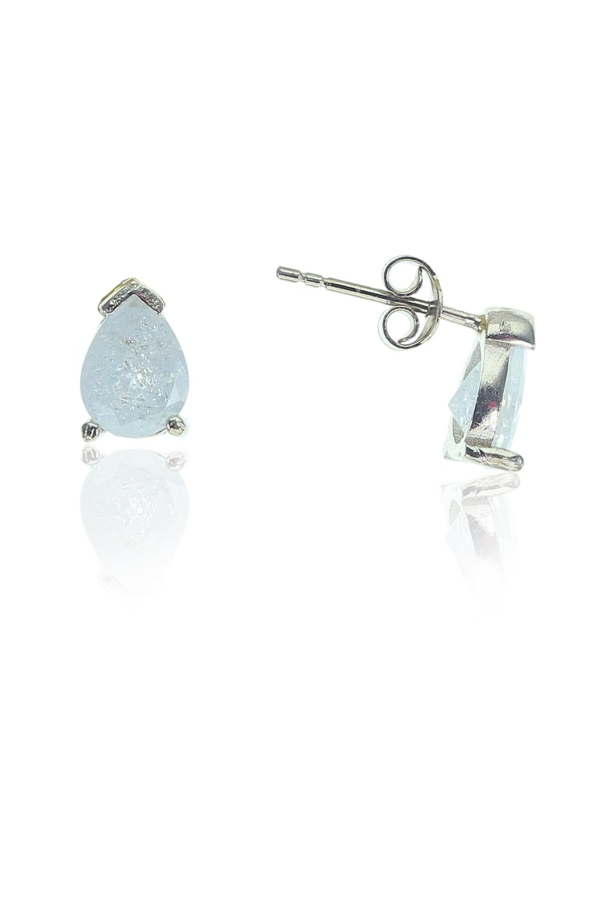 Mini Beyaz  damla küpe SGTL8446