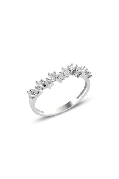 Gümüş rodyumlu pırlanta montürlü yüzük SGTL10982RODAJ