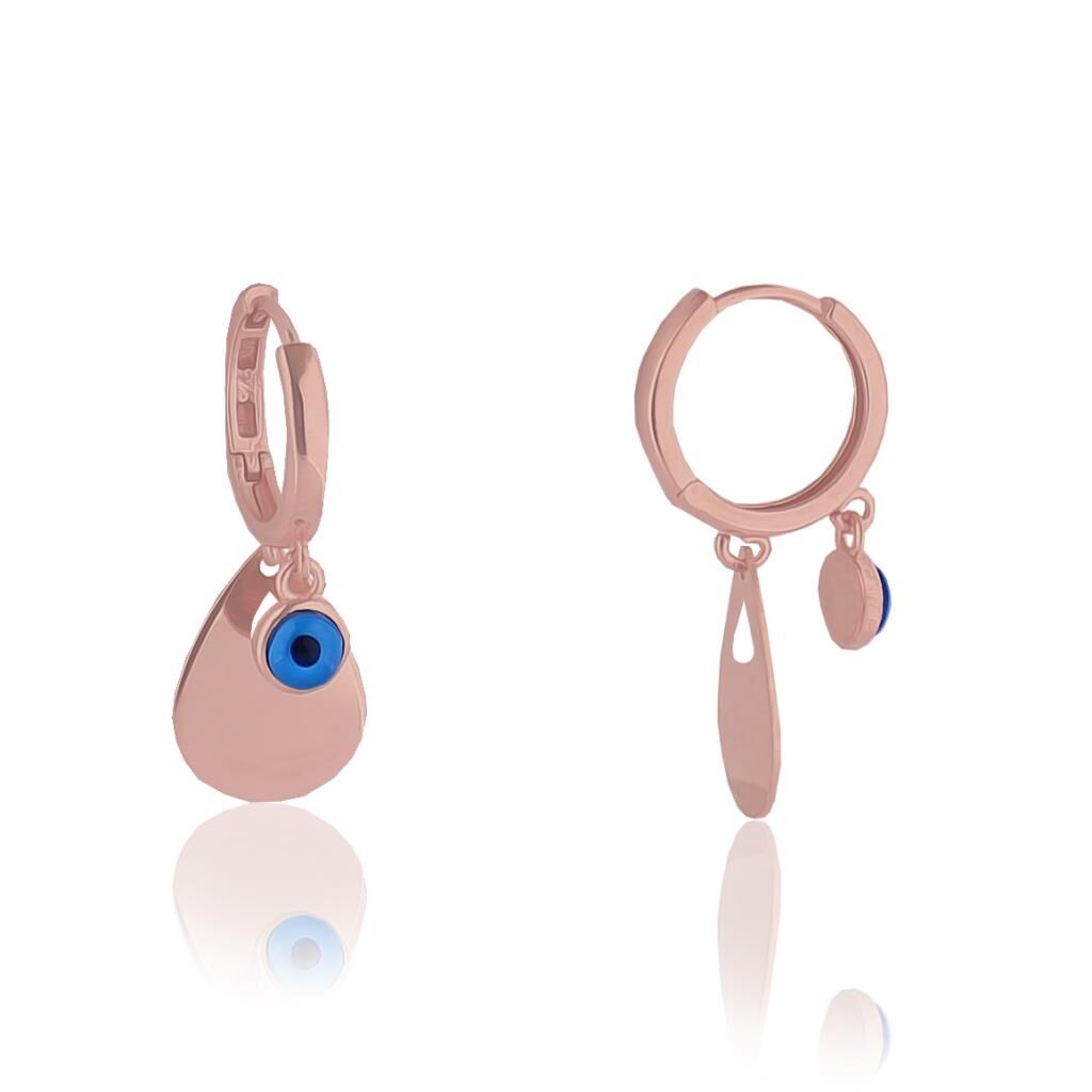 damla ve nazar boncuğu küpe SGTL3774