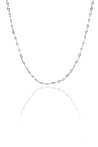Gümüş rodyumlu mekik pullu kolye SGTL10496RODAJ