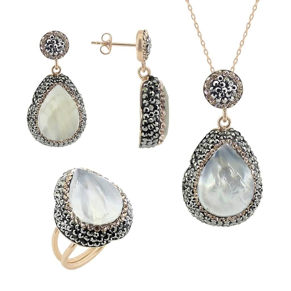 Gümüş  üçlü set SGTL2738