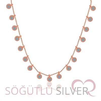 mini çiçekli kolye kolye4628