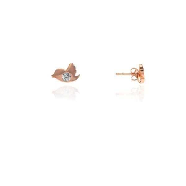 Mini pırlanta modeli kuş küpe SGTL7922