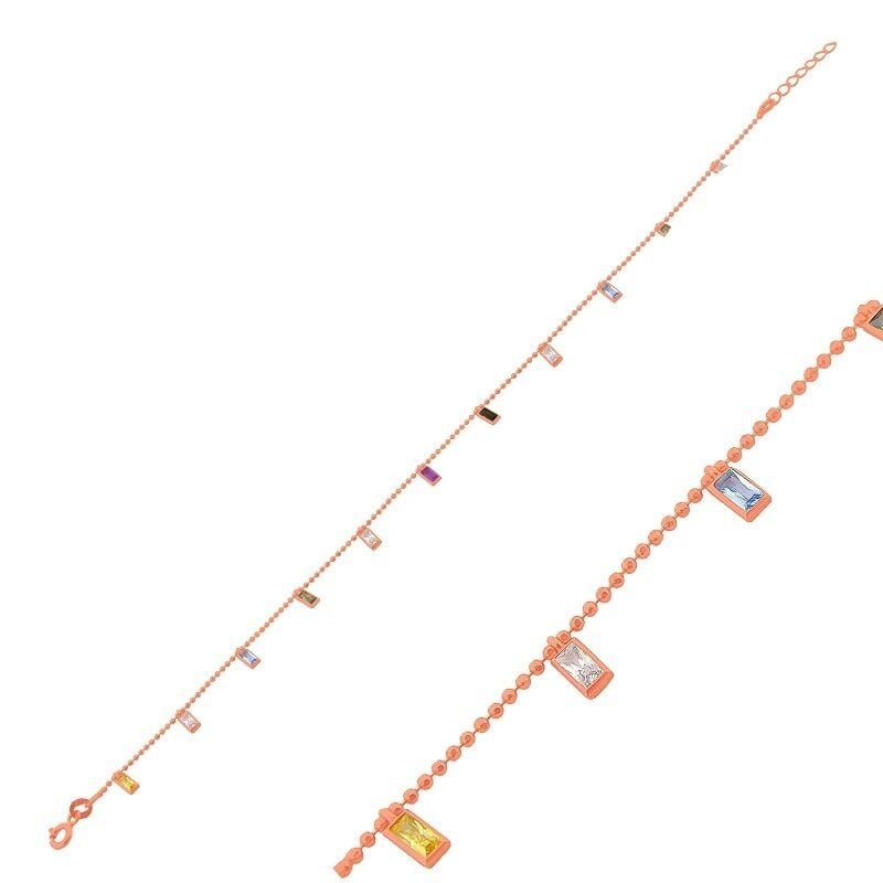 baget taşlı renkli halhal SGTL3093