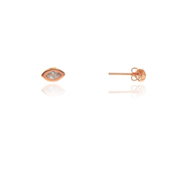 Mini pırlanta modeli oval küpe SGTL7924