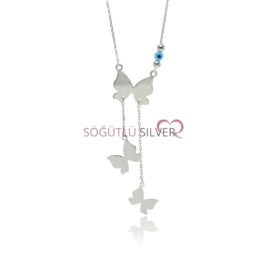 Uçuşan kelebekler kolyesi SGTL7557