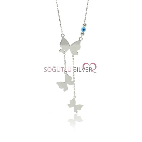 Uçuşan kelebekler kolyesi SGTL7557