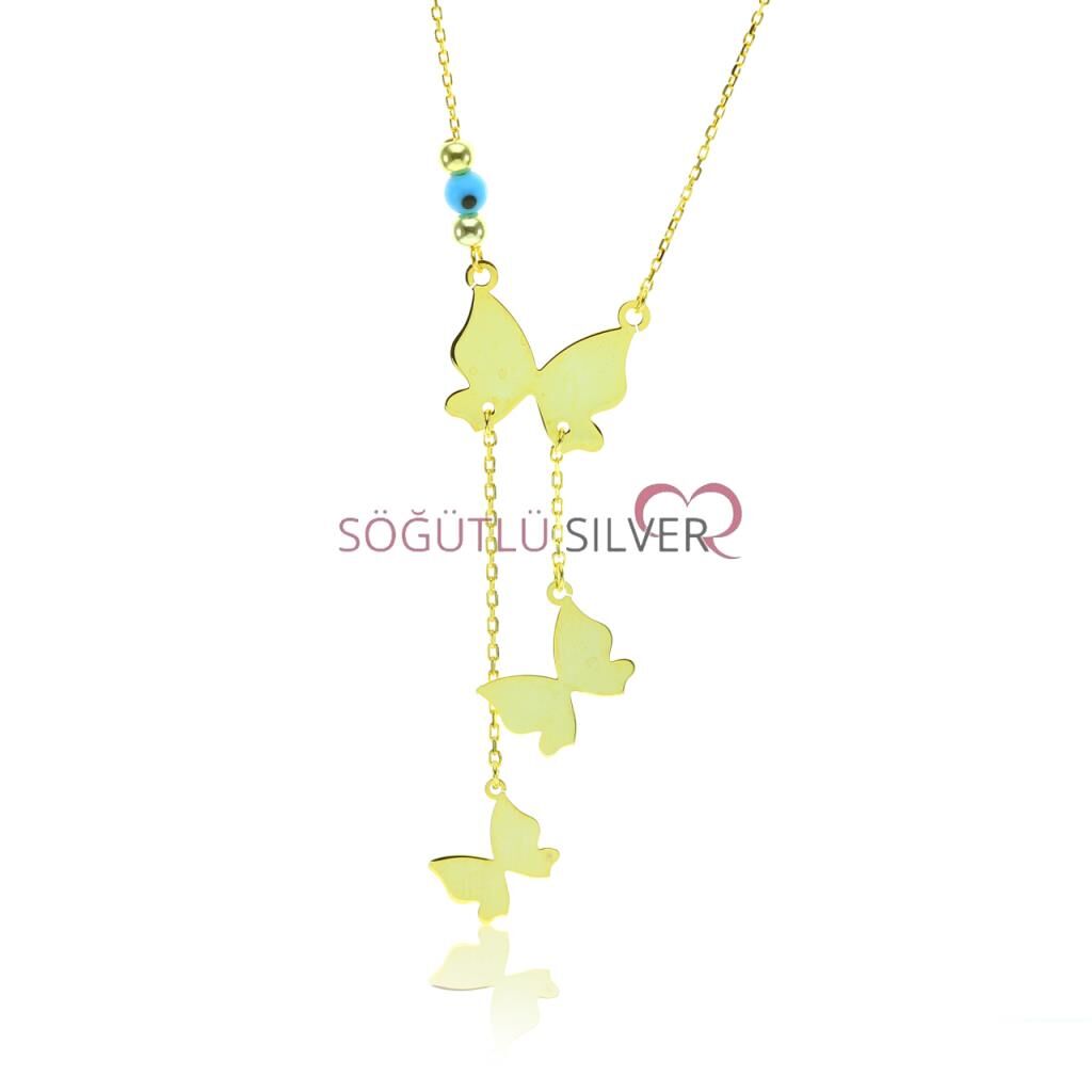 Uçuşan kelebekler kolyesi SGTL7558