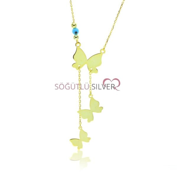 Uçuşan kelebekler kolyesi SGTL7558