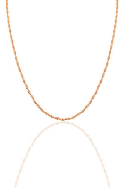 Gümüş rose toplu italyan kolye SGTL12142ROSE