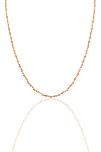 Gümüş rose toplu italyan kolye SGTL12142ROSE