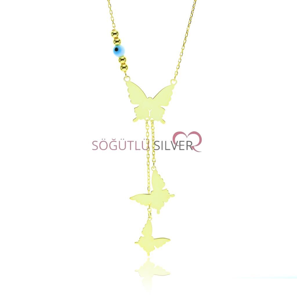 Uçuşan kelebekler kolyesi SGTL7560