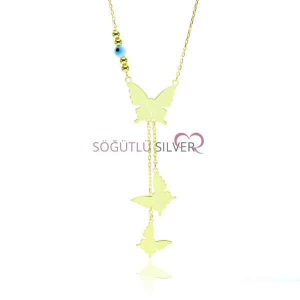 Uçuşan kelebekler kolyesi SGTL7560