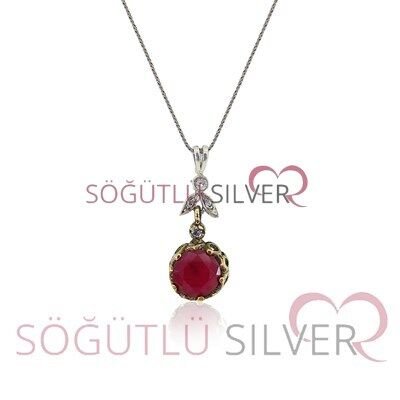 kök yakut taşlı otantik üçlü set SGTL3181