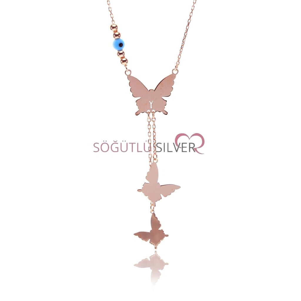 Uçuşan kelebekler kolyesi SGTL7562