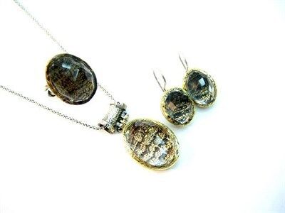 Kuvars TAŞLI AYETLİ KOLYE set8299