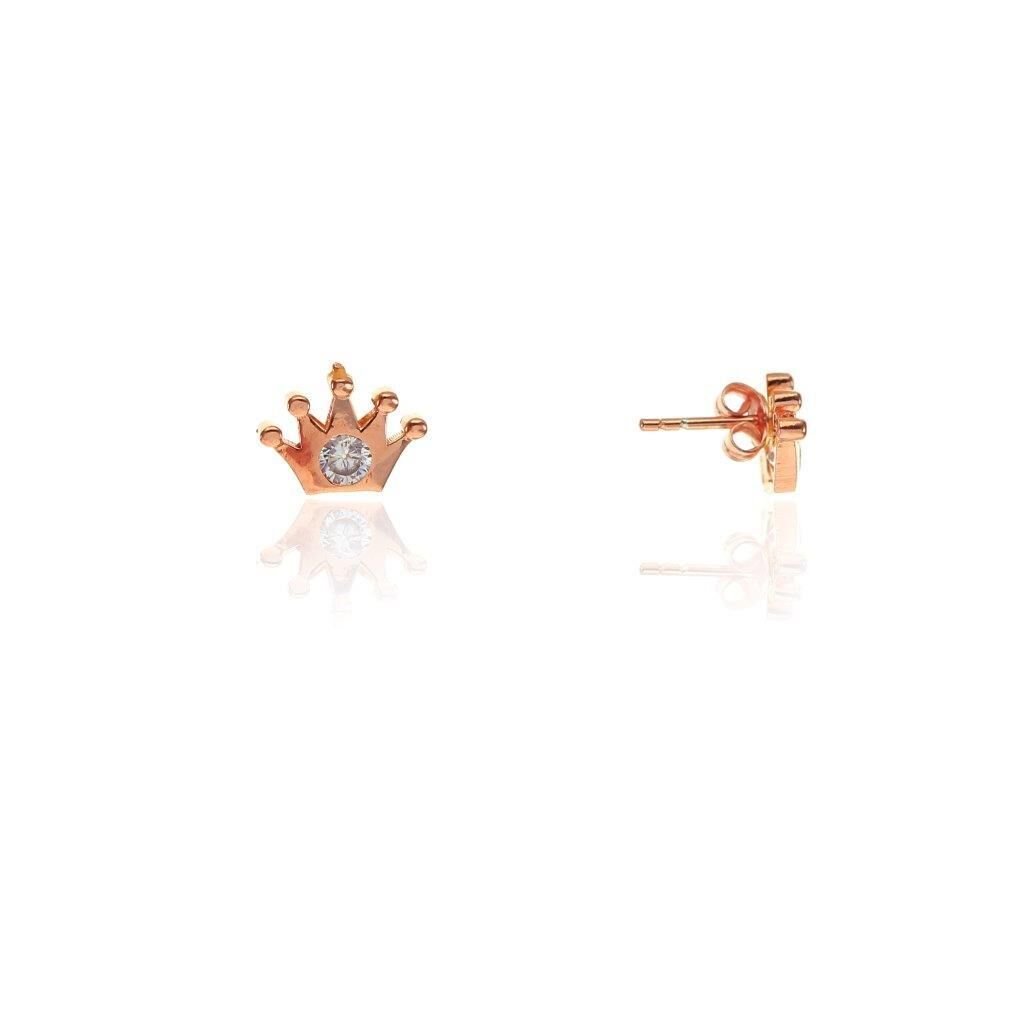 Mini pırlanta modeli taç küpe SGTL7932