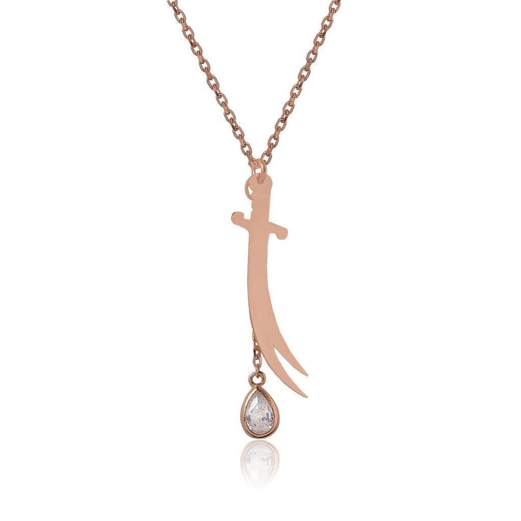 taşlı zülfikar kolye SGTL4149