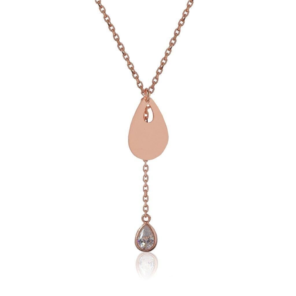 taşlı damla kolye SGTL4154