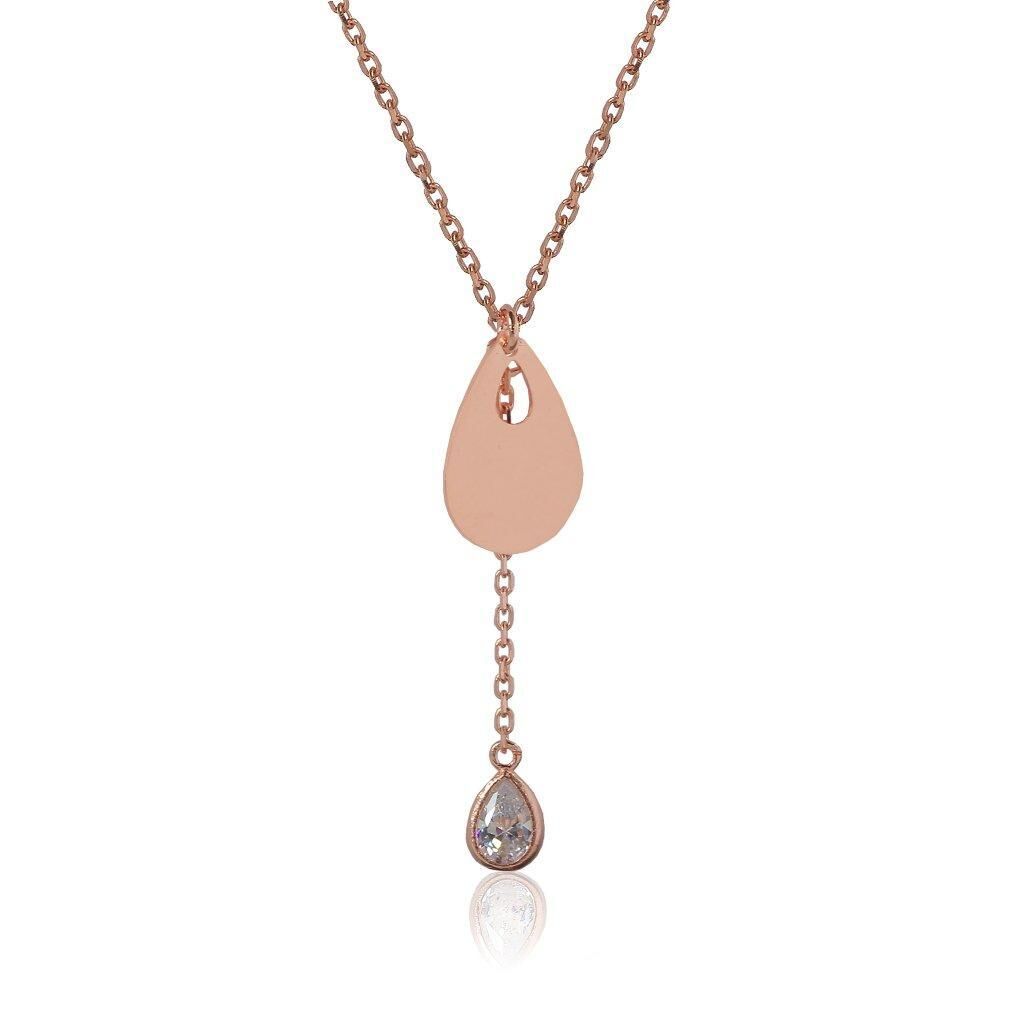 taşlı damla kolye SGTL4154