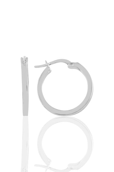Gümüş rodyumlu 20 mm şarnel  halka küpe SGTL10756RODAJ