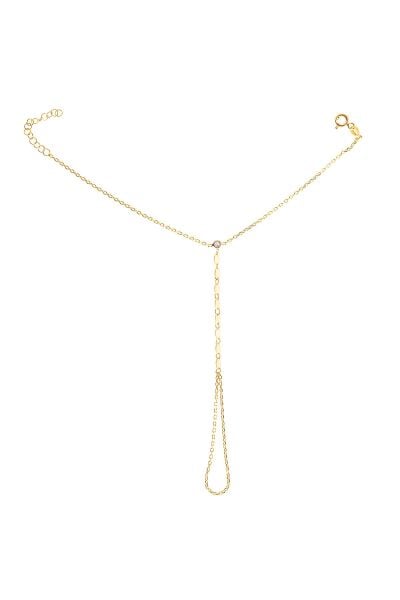 Gümüş altın yaldızlı zirkon taşlı mekik pullu şahmeran SGTL10529GOLD