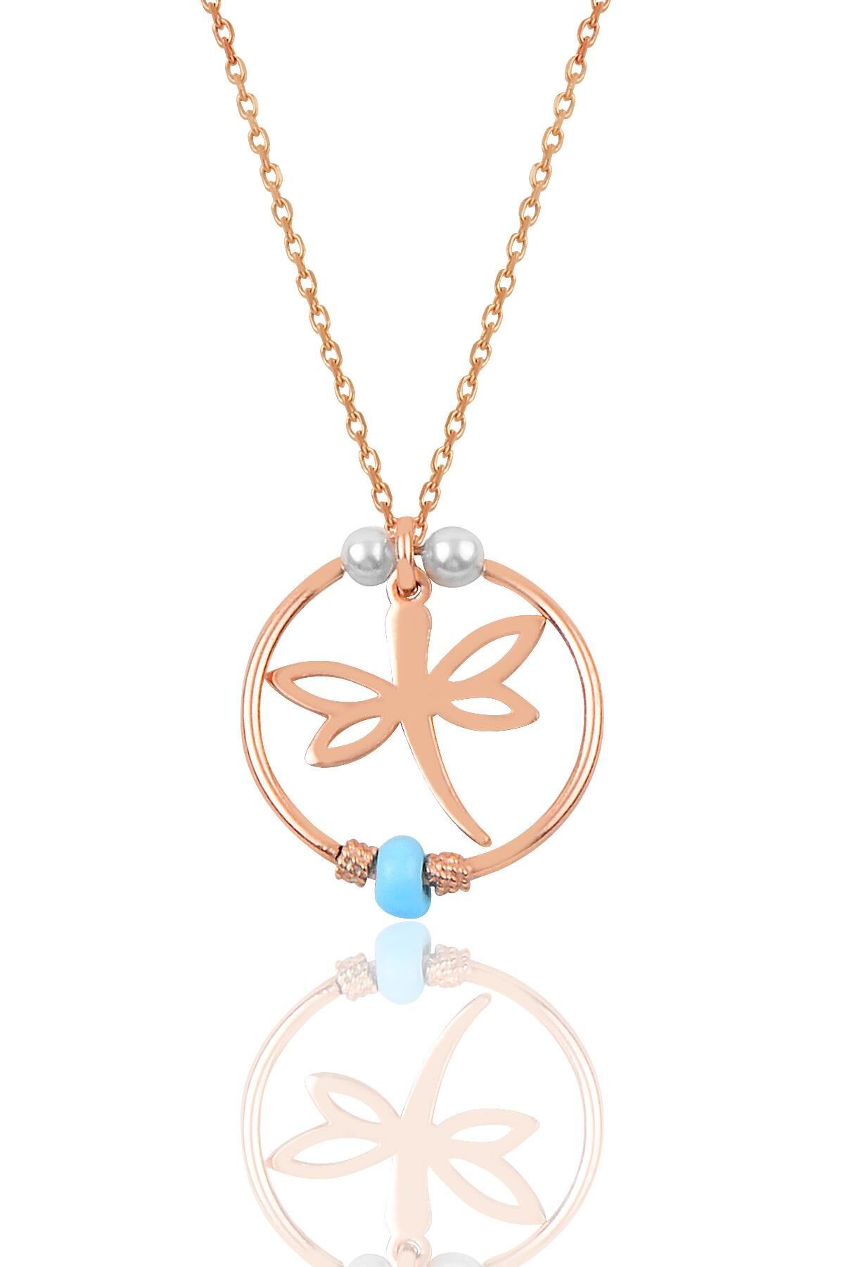 Gümüş yusufçuk modeli eksenler kolyesi SGTL9700