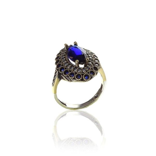 Safir ve Zirkon Taşlı Yüzük SGTL5756