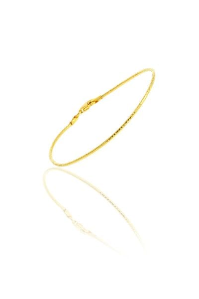 Gümüş altın yaldızlı italyan modeli bilezik SGTL10517GOLD