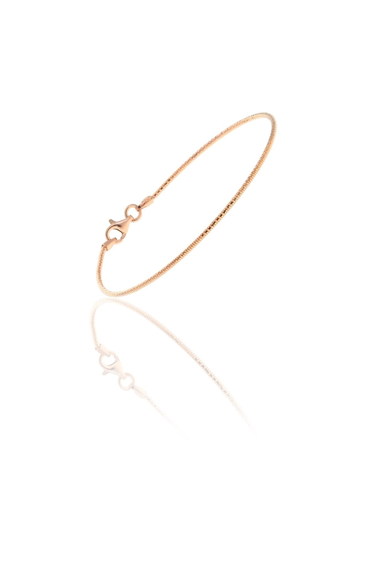 Gümüş rose italyan modeli bilezik SGTL10517ROSE