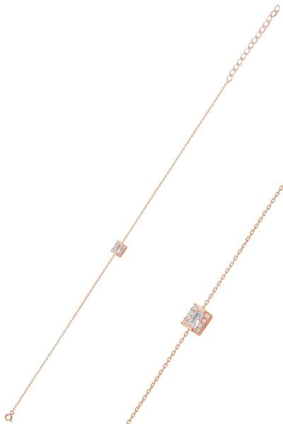 Gümüş rose baget taşlı bileklik SGTL10280BGT