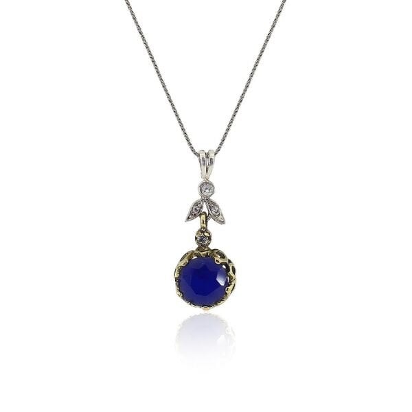 safir taşlı kolye SGTL3072