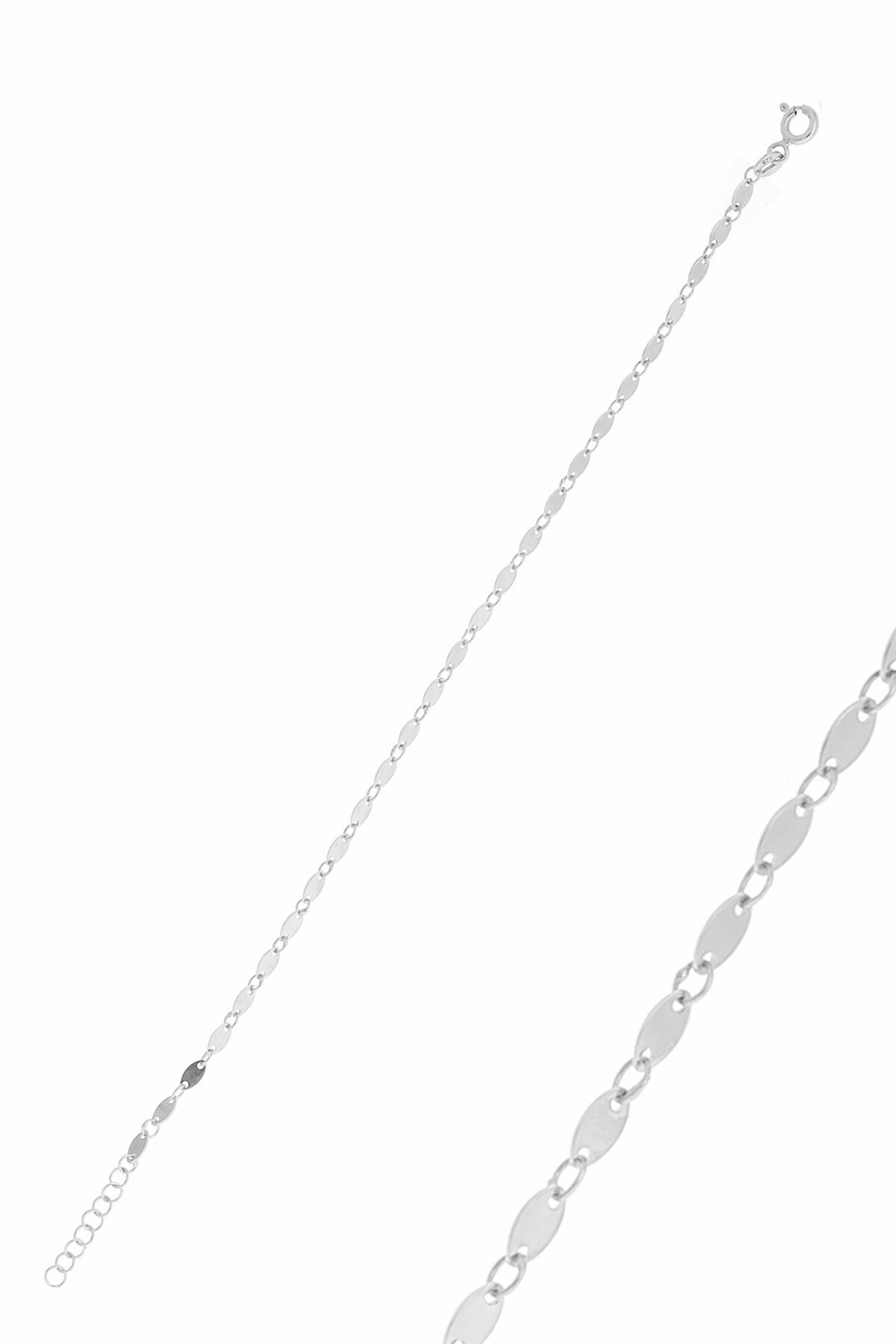 Gümüş mekik pullu bileklik SGTL10523RODAJ