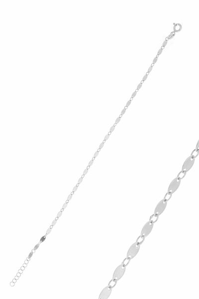Gümüş mekik pullu bileklik SGTL10523RODAJ