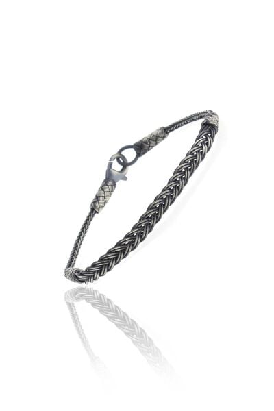 Gümüş örgülü kazaziye bileklik SGTL10526