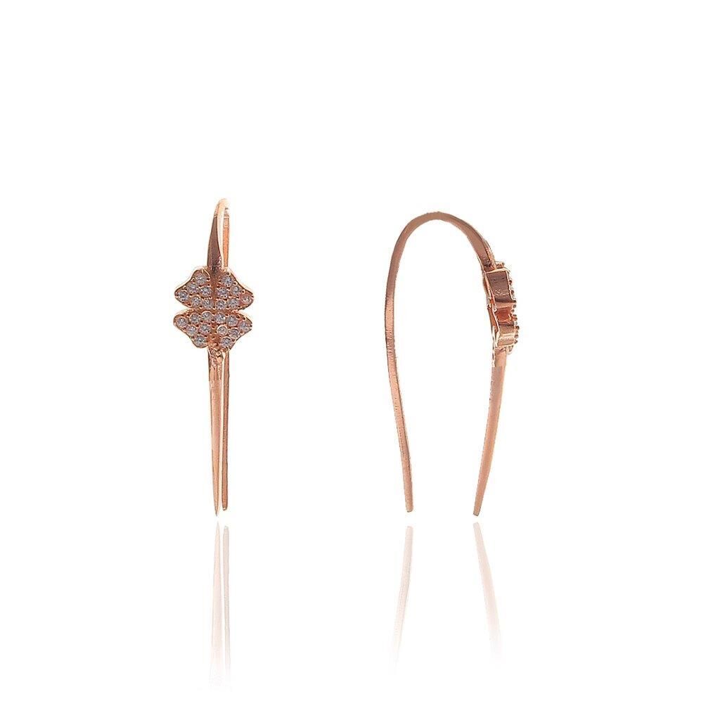 Zirkon taşlı Yonca Küpe SGTL5778