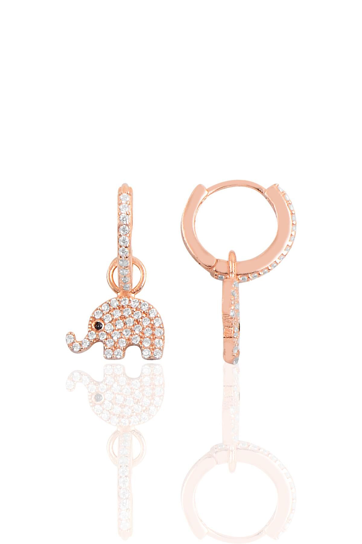 Gümüş fil halka küpe SGTL10142FİL