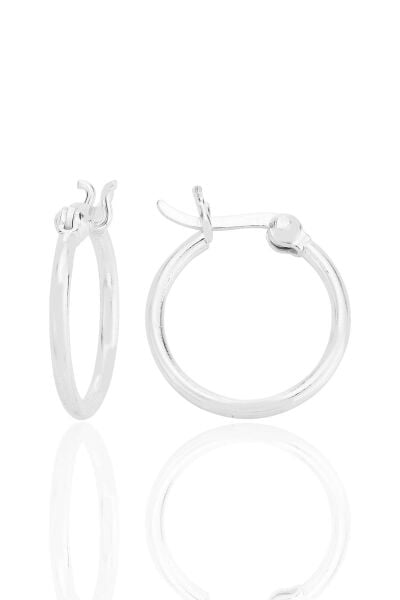 Gümüş 16 mm balta kilit şarnel halka küpe SGTL12758RODAJ