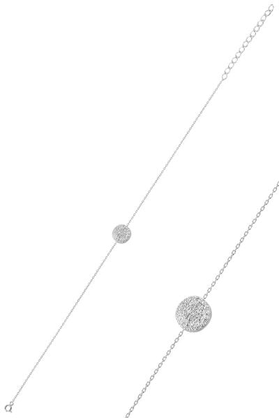 Gümüş rodyumlu zirkon taşlı yuvarlak bileklik SGTL10281BYZYVL