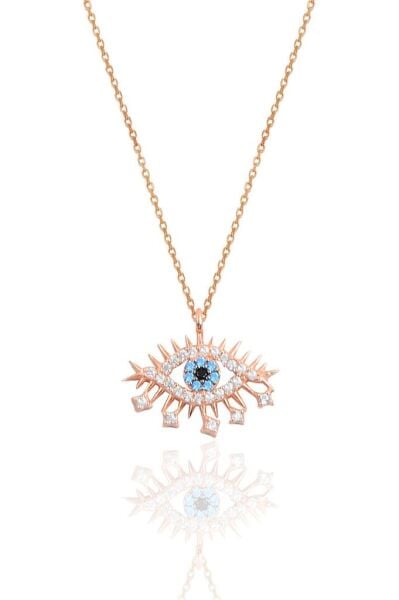 Gümüş rose lareyn kolye SGTL10845ROSE