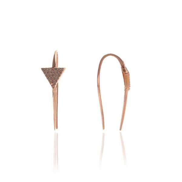 Zirkon taşlı Üçgen Küpe SGTL5788