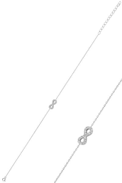 Gümüş rodyumlu sonsuzluk bileklik SGTL10281SNSZ