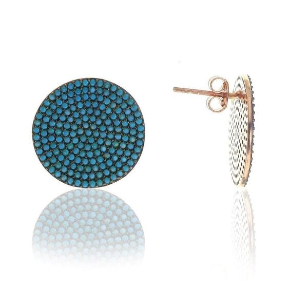 Turkuaz Taşlı Küpe SGTL6760