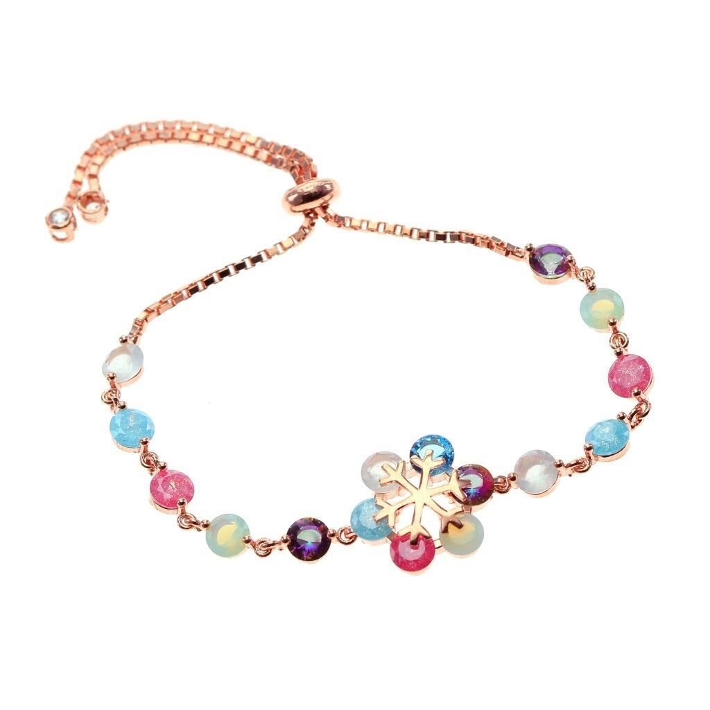 Renkli kristalize taşlı kartanesi bileklik SGTL7720