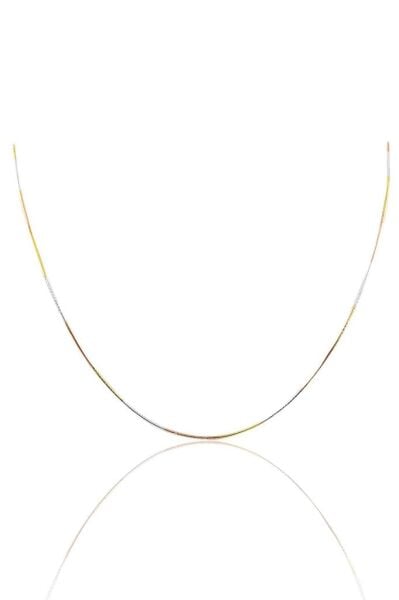 Gümüş renk akımı italyan yılan modeli zincir SGTL10846RNK