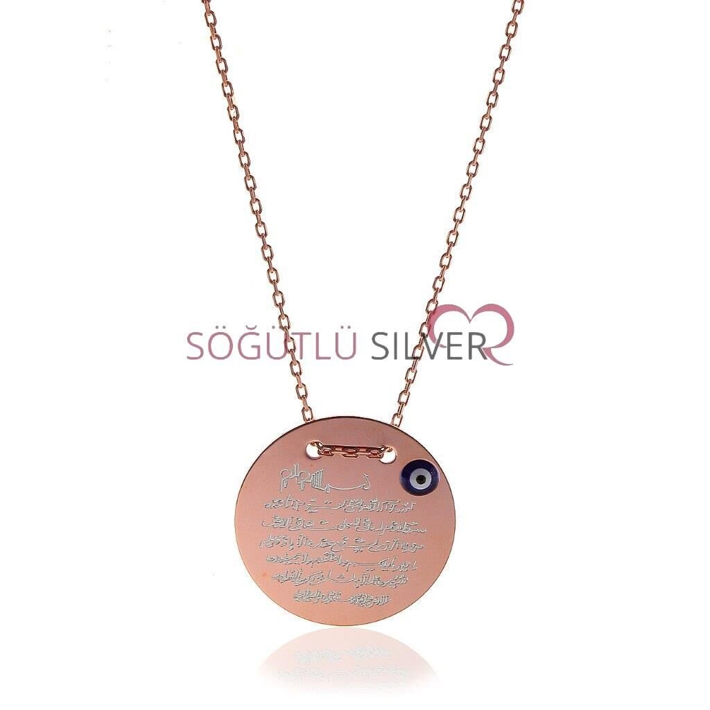 Ayetel Kürsü Yazılı Plaka Kolye SGTL5796