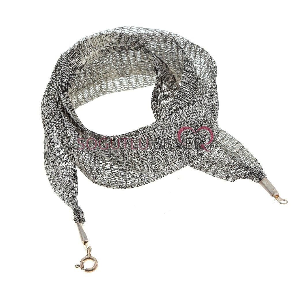 Gümüş Rengi Titanyum Kolye SGTL6373