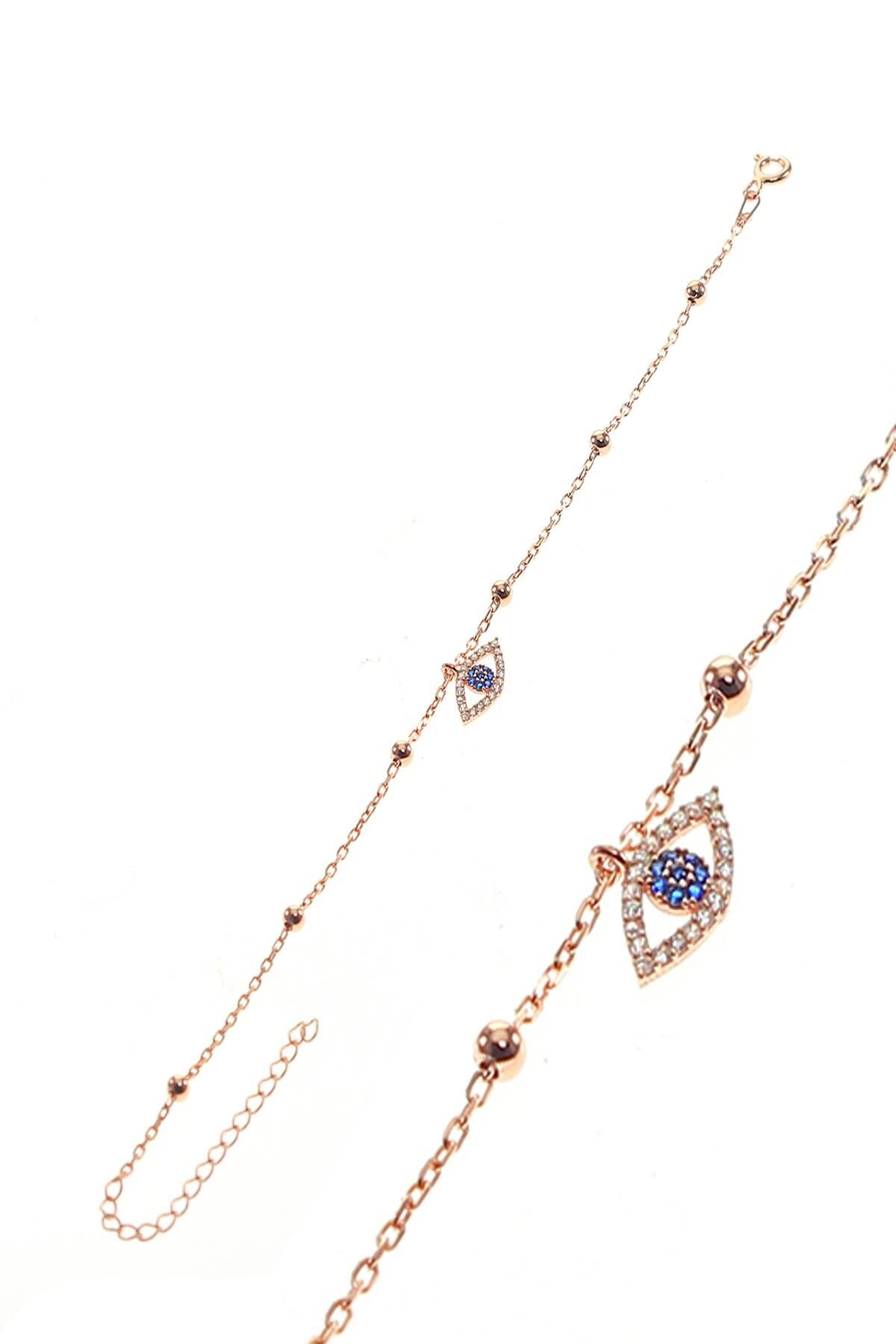 Gümüş göz ve toplu zincir halhal SGTL8848halhal