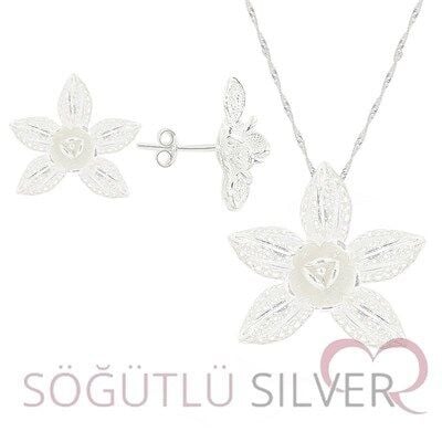 gümüş telkari ikili set set8150